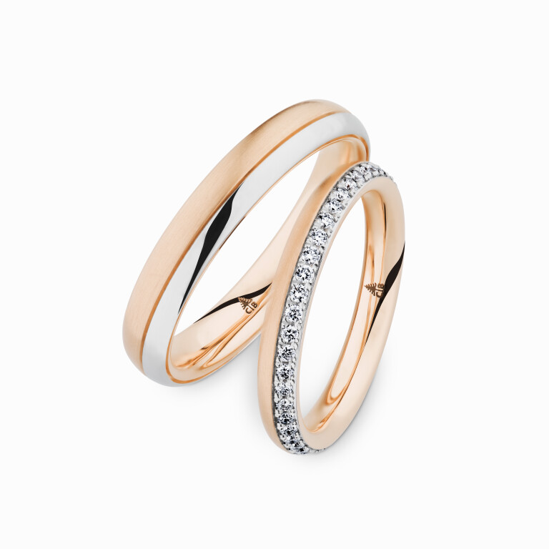 goud/platina trouwring Classic Love Collection - 247087 - #2 goud/platina trouwring Classic Love Collection - 247087 - #2