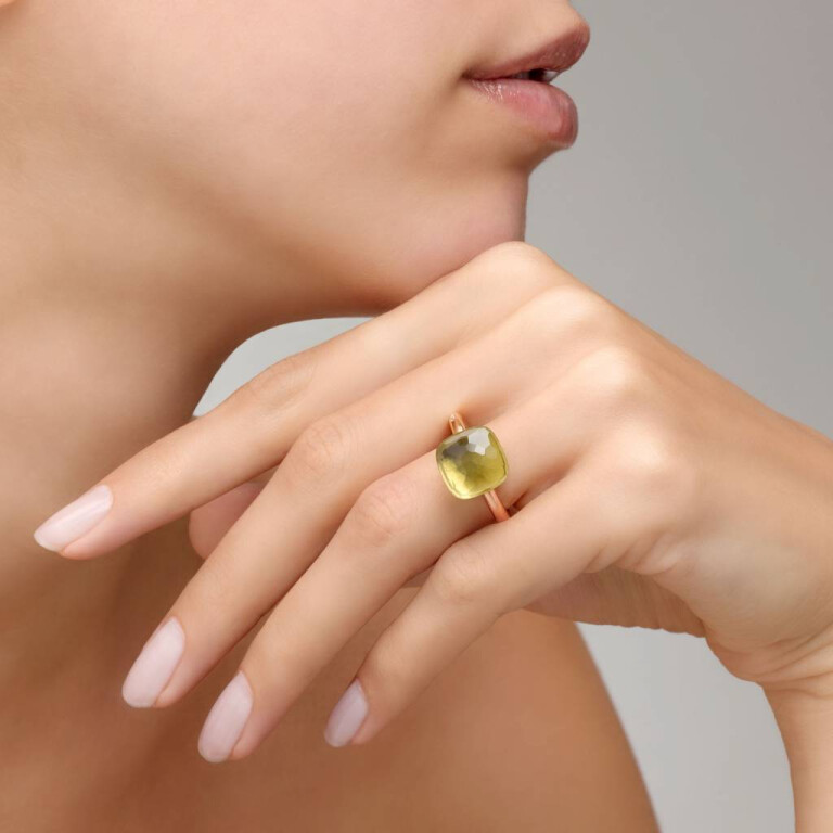 Pomellato Nudo Grande ring rosé/wit goud met Kwarts - PAB2010 O6000 000QL - #3 Pomellato Nudo Grande ring rosé/wit goud met Kwarts - PAB2010 O6000 000QL - #3