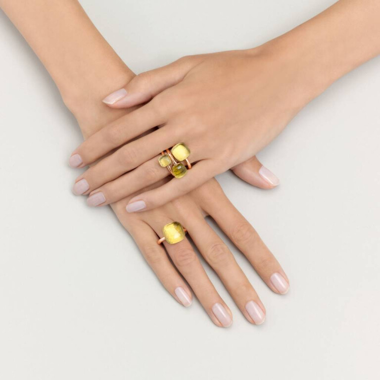 Pomellato Nudo Grande ring rosé/wit goud met Kwarts - PAB2010 O6000 000QL - #4 Pomellato Nudo Grande ring rosé/wit goud met Kwarts - PAB2010 O6000 000QL - #4