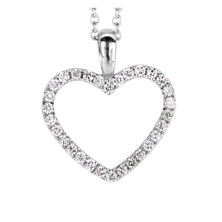 witgoud collier met hanger met diamant Schaap en Citroen Diamonds - #3 witgoud collier met hanger met diamant Schaap en Citroen Diamonds - #3