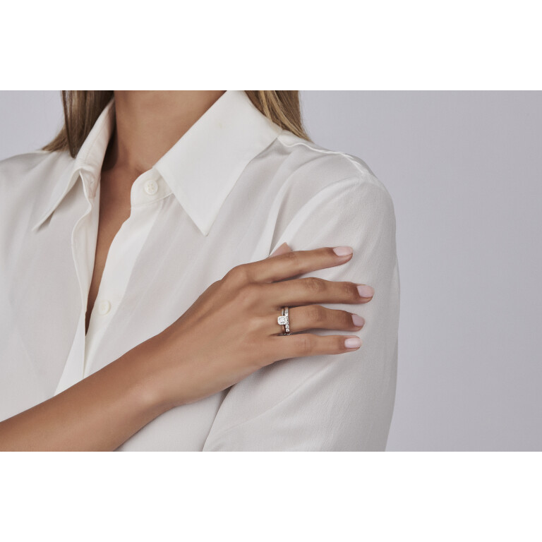 witgoud alliance ring met diamant Schaap en Citroen Diamonds - #3 witgoud alliance ring met diamant Schaap en Citroen Diamonds - #3