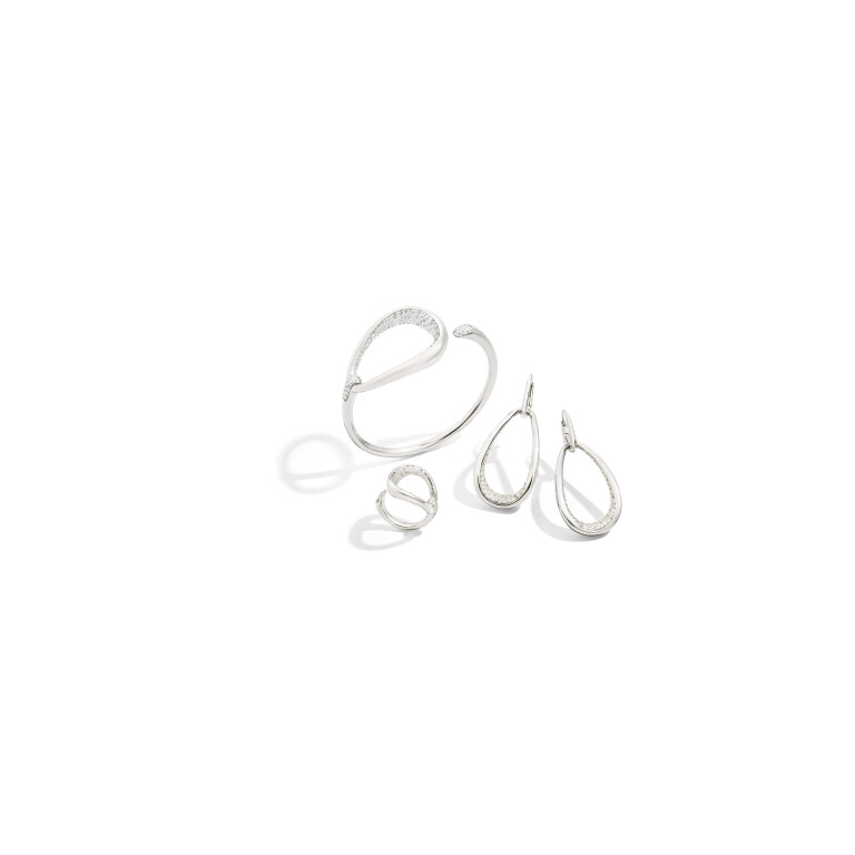 Pomellato Fantina oorhangers witgoud met diamant - POC0091 O2WHR DB000 - #3 Pomellato Fantina oorhangers witgoud met diamant - POC0091 O2WHR DB000 - #3