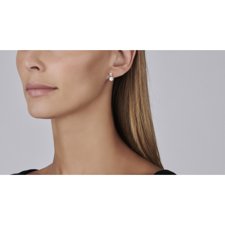 witgoud oorknoppen met diamant SC Highlights Diamonds - #4 witgoud oorknoppen met diamant SC Highlights Diamonds - #4