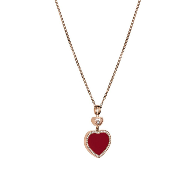 Chopard Happy Diamonds Happy Hearts collier met hanger roodgoud met diamant - 79A074-5801 - #3 Chopard Happy Diamonds Happy Hearts collier met hanger roodgoud met diamant - 79A074-5801 - #3