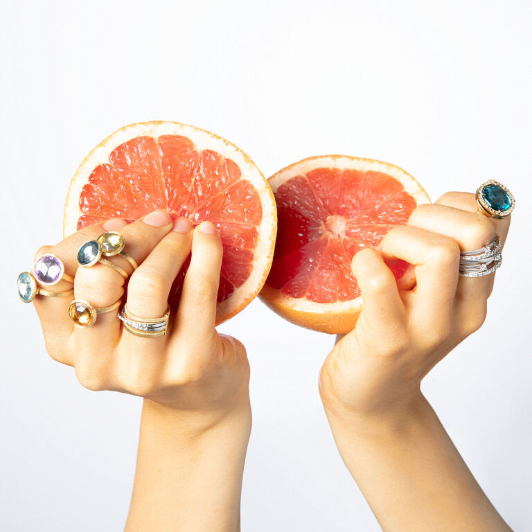 Marco Bicego Jaipur ring geelgoud met Topaas - AB586-TP01 - #7 Marco Bicego Jaipur ring geelgoud met Topaas - AB586-TP01 - #7