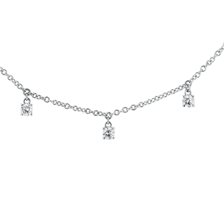 witgoud collier met diamant Schaap en Citroen Diamonds - #3 witgoud collier met diamant Schaap en Citroen Diamonds - #3