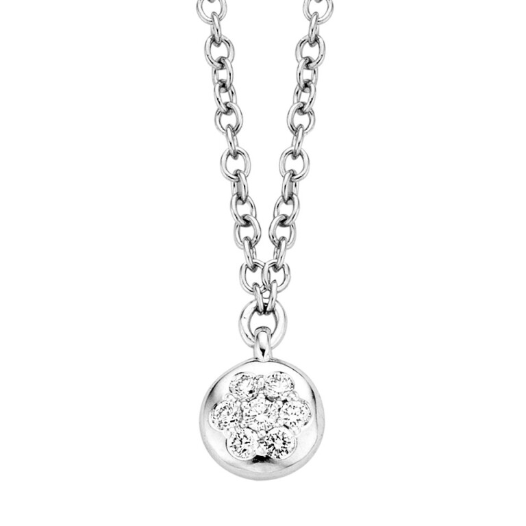 witgoud collier met diamant Schaap en Citroen Diamonds - #3 witgoud collier met diamant Schaap en Citroen Diamonds - #3