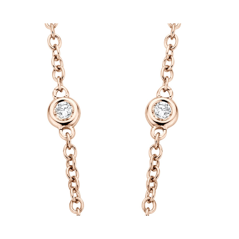 roodgoud collier met diamant Schaap en Citroen Diamonds - #4 roodgoud collier met diamant Schaap en Citroen Diamonds - #4