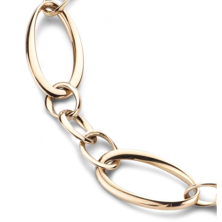 geelgoud schakel collier Schaap en Citroen Essentials - #2 geelgoud schakel collier Schaap en Citroen Essentials - #2