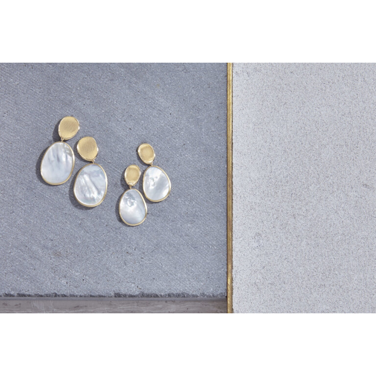 Marco Bicego Lunaria oorhangers geelgoud met Parelmoer - OB1404-MPW - #4 Marco Bicego Lunaria oorhangers geelgoud met Parelmoer - OB1404-MPW - #4