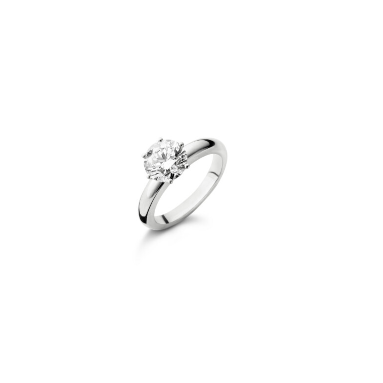 witgoud solitair ring met diamant SC Highlights Diamonds - #6 witgoud solitair ring met diamant SC Highlights Diamonds - #6