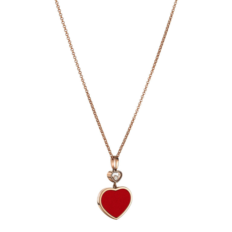 Chopard Happy Diamonds Happy Hearts collier met hanger roodgoud met diamant - 797482-5801 - #4 Chopard Happy Diamonds Happy Hearts collier met hanger roodgoud met diamant - 797482-5801 - #4