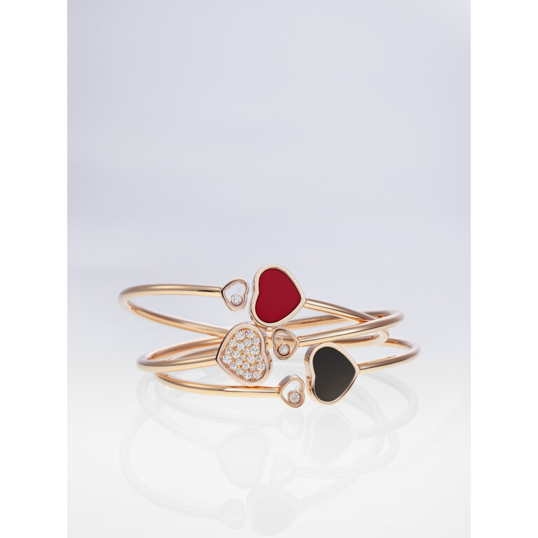 Chopard Happy Diamonds Happy Hearts spang armband roodgoud met diamant - 857482-5704 - #2 Chopard Happy Diamonds Happy Hearts spang armband roodgoud met diamant - 857482-5704 - #2