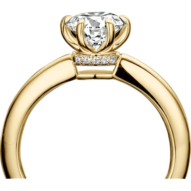 geelgoud solitair ring met diamant SC 125 Collection 1.00 ct - #2