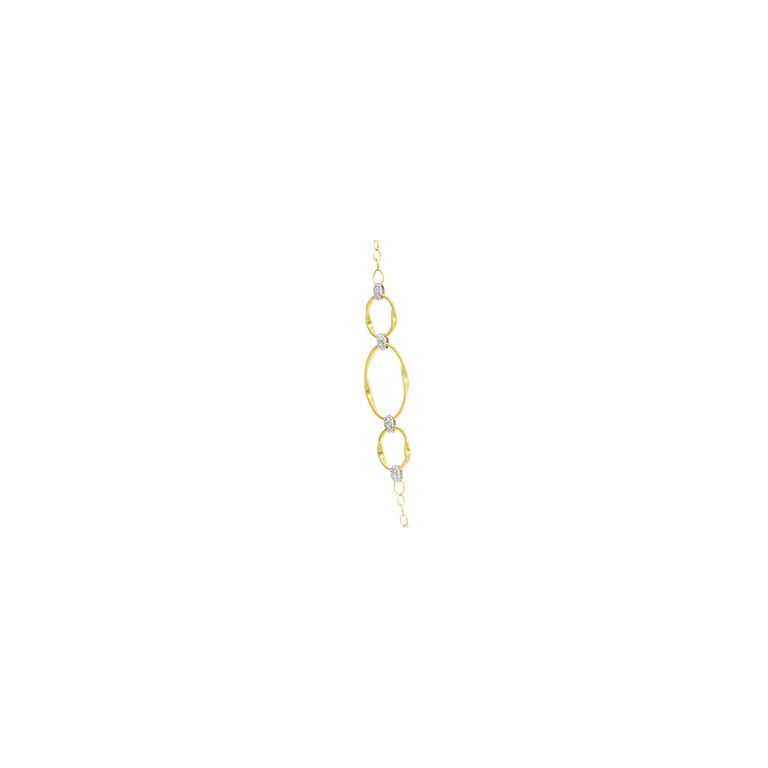 Marco Bicego Marrakech Onde collier geel/wit goud met diamant - CG774-B2 - #2 Marco Bicego Marrakech Onde collier geel/wit goud met diamant - CG774-B2 - #2