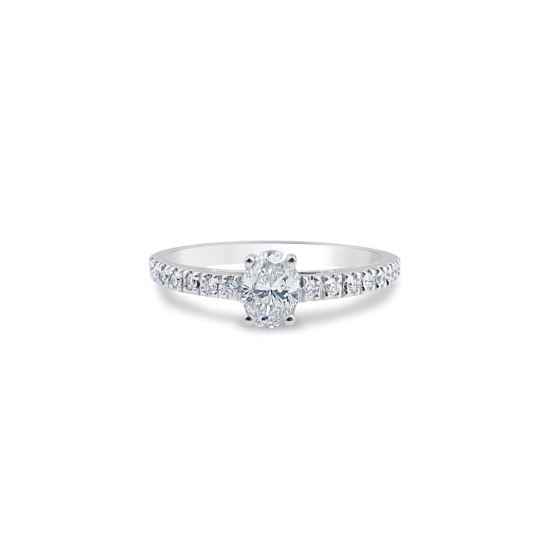 Royal Asscher Elissa ring witgoud met diamant - R.130.RAOV.WG.27 HRD - #1