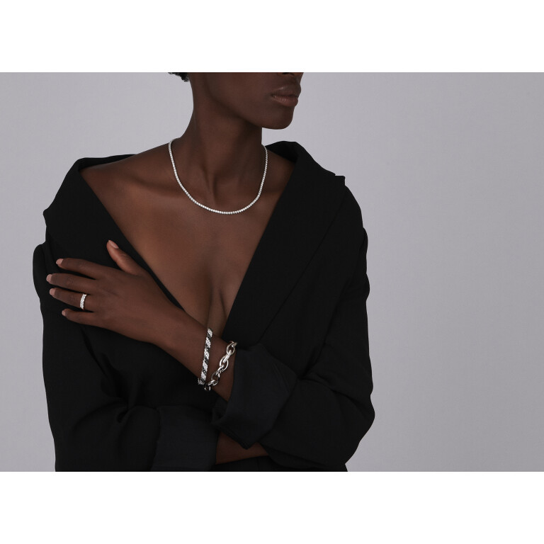 witgoud flexibele armband met diamant SC Highlights Diamonds - #2 witgoud flexibele armband met diamant SC Highlights Diamonds - #2