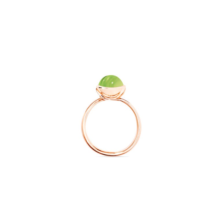 Tamara Comolli Bouton small ring roodgoud met Peridoot - R-BOU-s-Per-rg - #2