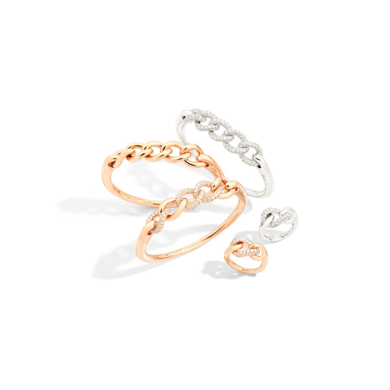 Pomellato Catene oorknoppen witgoud met diamant - POC1011 O2WHR DB000 - #2 Pomellato Catene oorknoppen witgoud met diamant - POC1011 O2WHR DB000 - #2