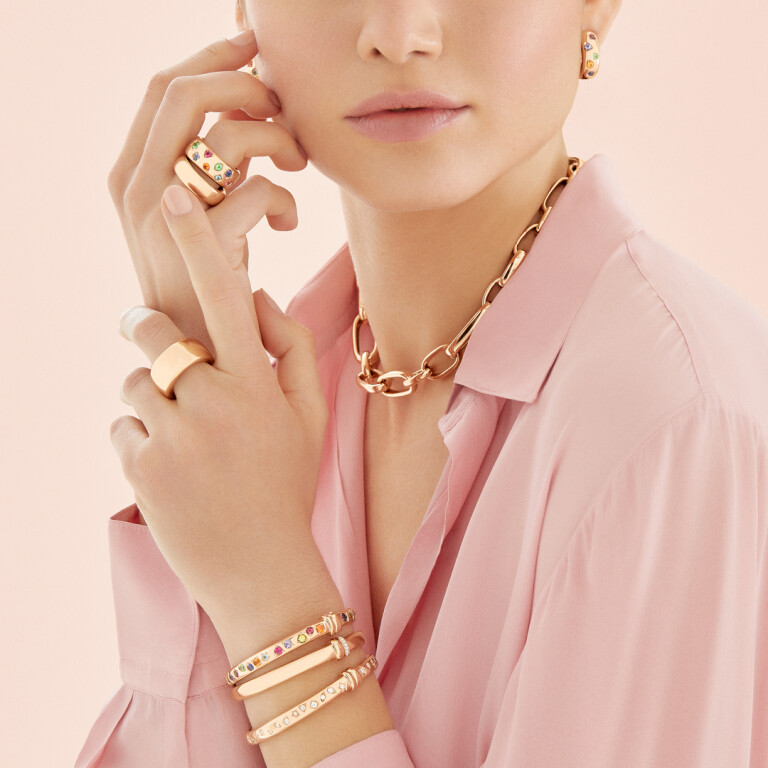 Pomellato Iconica oorknoppen roodgoud met Diversen - POC1002 O7000 000VA - #5 Pomellato Iconica oorknoppen roodgoud met Diversen - POC1002 O7000 000VA - #5