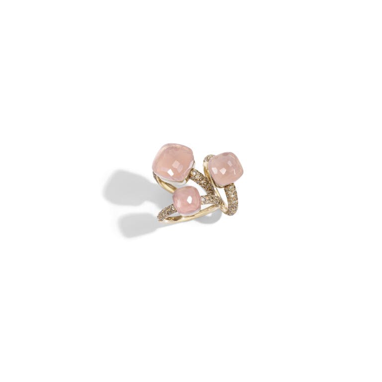 Pomellato Nudo ring rosé/wit goud met diamant - PAB4010 O6000 BRCQR - #2