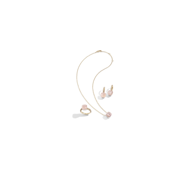 Pomellato Nudo Diamonds oorhangers rosé/wit goud met diamant - POB4010 O6000 BRCQR - #5 Pomellato Nudo Diamonds oorhangers rosé/wit goud met diamant - POB4010 O6000 BRCQR - #5