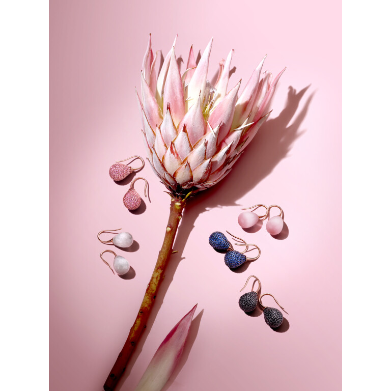 roodgoud oorhangers met Kwarts Schaap en Citroen Colours - #3 roodgoud oorhangers met Kwarts Schaap en Citroen Colours - #3