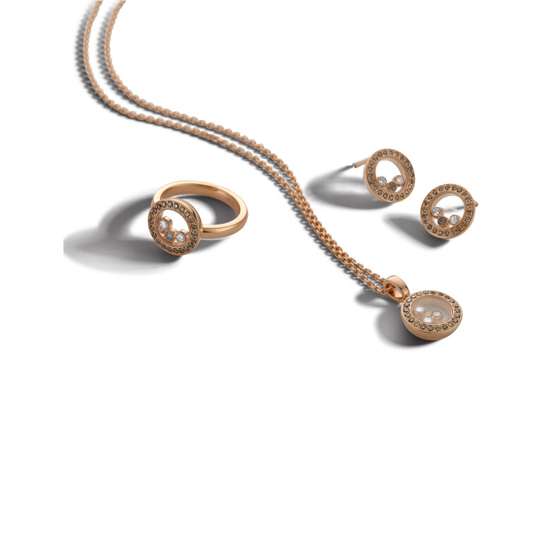 Chopard Happy Diamonds Happy Together oorknoppen roodgoud met diamant - 83A018-5501 - #2 Chopard Happy Diamonds Happy Together oorknoppen roodgoud met diamant - 83A018-5501 - #2