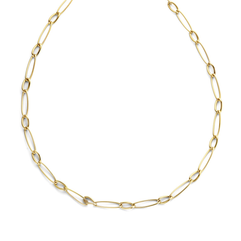 geelgoud schakel collier Schaap en Citroen Essentials - #2 geelgoud schakel collier Schaap en Citroen Essentials - #2