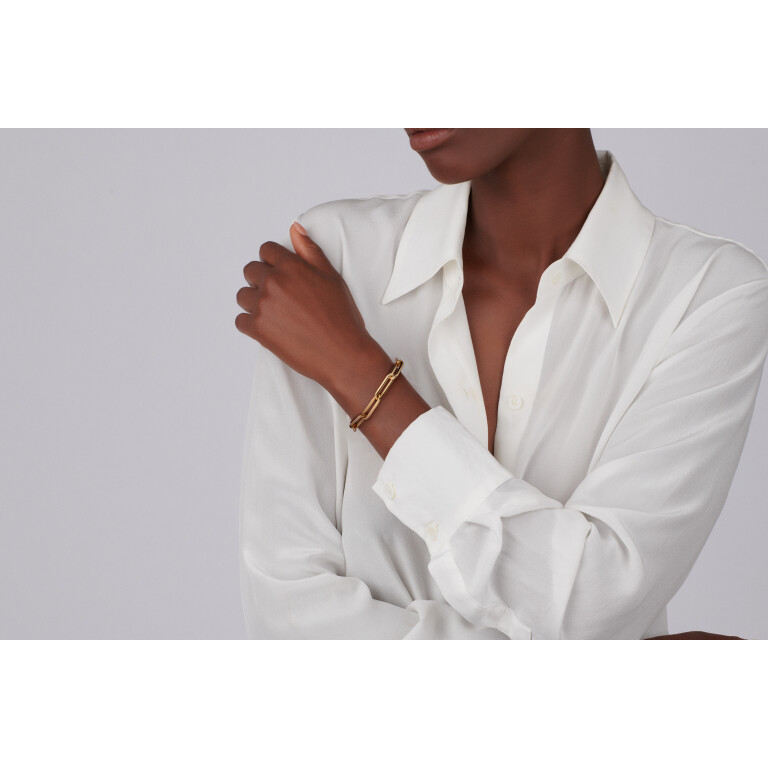 geelgoud schakel armband Schaap en Citroen Essentials - #3 geelgoud schakel armband Schaap en Citroen Essentials - #3