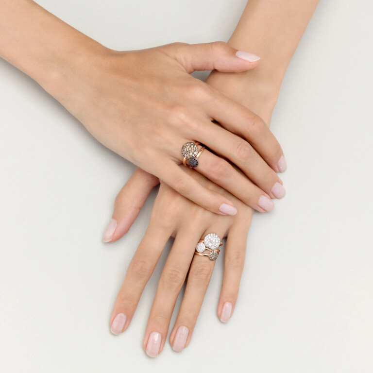 Pomellato Sabbia ring roodgoud met diamant - PAB2040 O7000 DB000 - #4 Pomellato Sabbia ring roodgoud met diamant - PAB2040 O7000 DB000 - #4