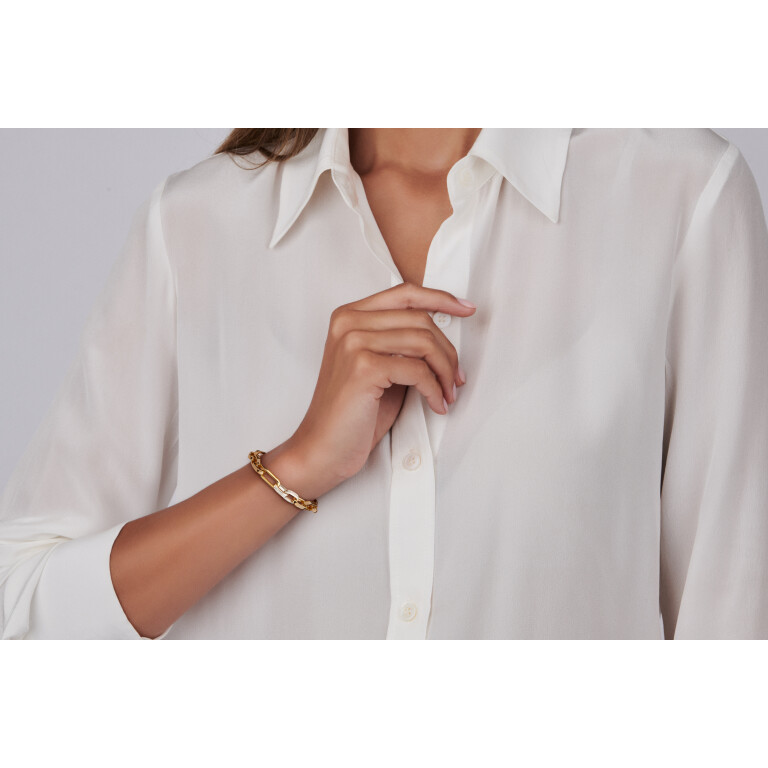 witgoud schakel armband met diamant SC Highlights Diamonds - #3 witgoud schakel armband met diamant SC Highlights Diamonds - #3