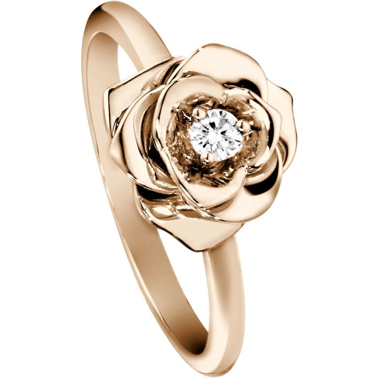 Piaget Rose ring roodgoud met diamant - G34UR400