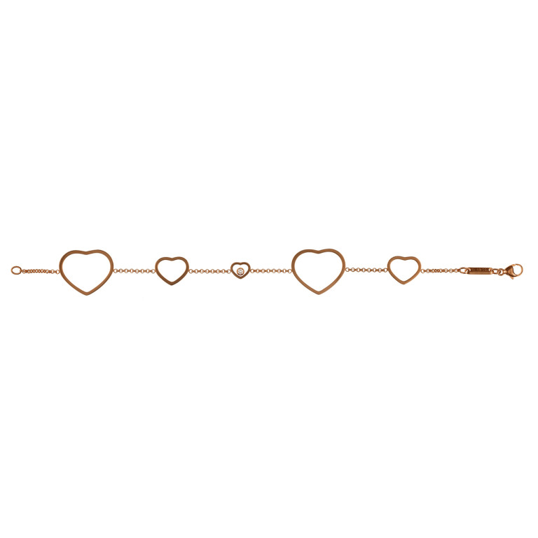 Chopard Happy Diamonds Happy Hearts armband roodgoud met diamant - 857482-5001 - #2 Chopard Happy Diamonds Happy Hearts armband roodgoud met diamant - 857482-5001 - #2