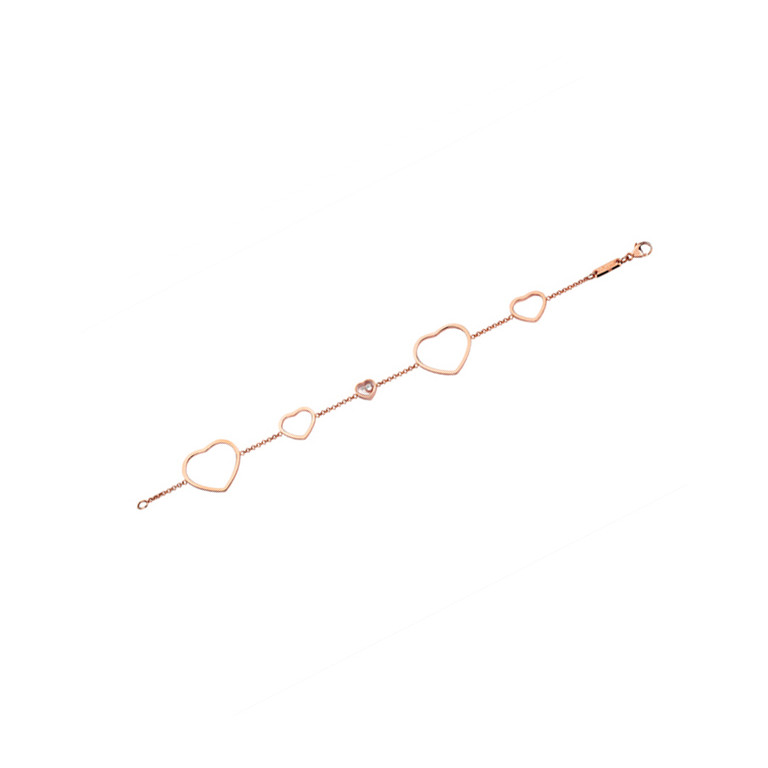 Chopard Happy Diamonds Happy Hearts armband roodgoud met diamant - 857482-5001 - #3 Chopard Happy Diamonds Happy Hearts armband roodgoud met diamant - 857482-5001 - #3