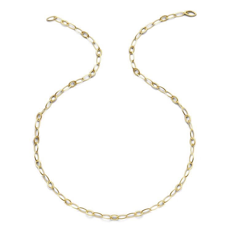 geelgoud schakel collier Schaap en Citroen Essentials - #3 geelgoud schakel collier Schaap en Citroen Essentials - #3