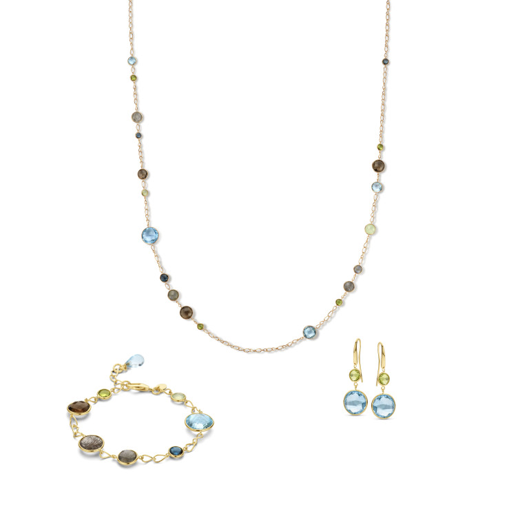 geelgoud collier met Diversen Schaap en Citroen Colours - #4 geelgoud collier met Diversen Schaap en Citroen Colours - #4