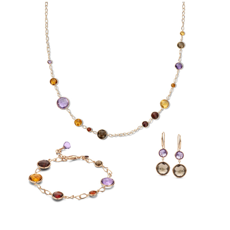 roodgoud collier met Diversen Schaap en Citroen Colours - #5 roodgoud collier met Diversen Schaap en Citroen Colours - #5