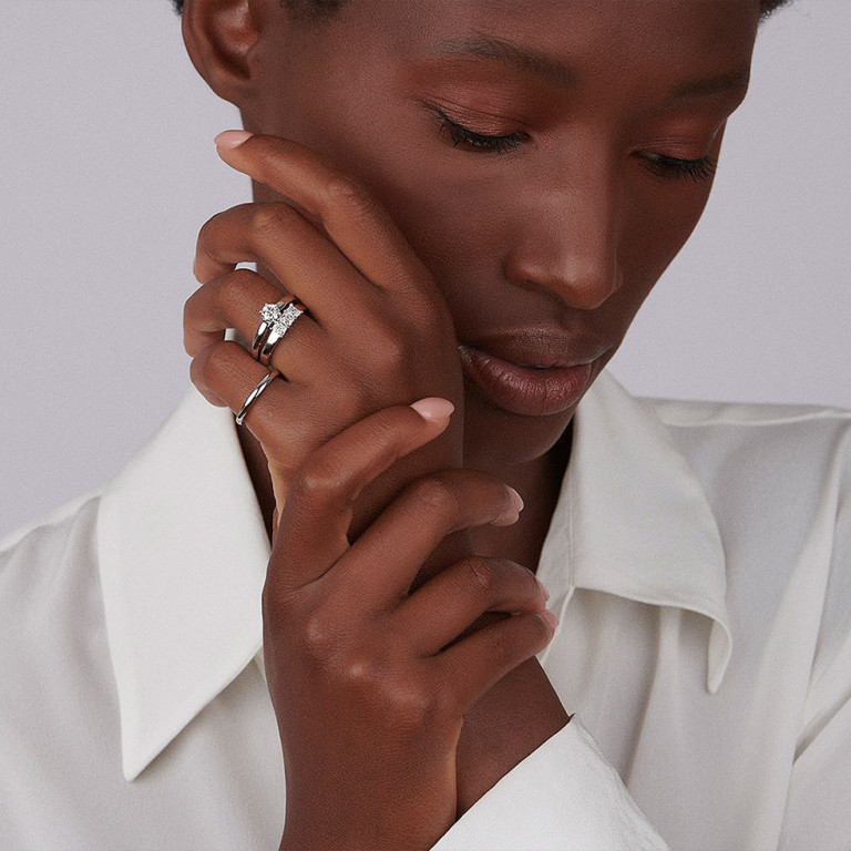 witgoud solitair ring met diamant Schaap en Citroen Diamonds - #3 witgoud solitair ring met diamant Schaap en Citroen Diamonds - #3