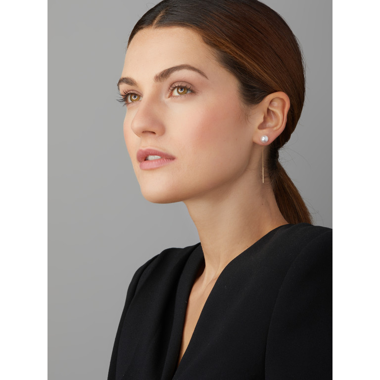 Yana Nesper New Basics parel oorhangers geelgoud - NB10 - #4 Yana Nesper New Basics parel oorhangers geelgoud - NB10 - #4