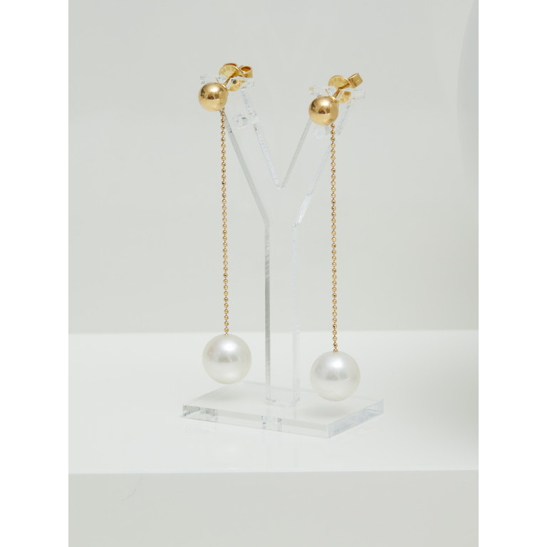 Yana Nesper New Basics Boules parel oorhangers geelgoud - BO11 - #2 Yana Nesper New Basics Boules parel oorhangers geelgoud - BO11 - #2