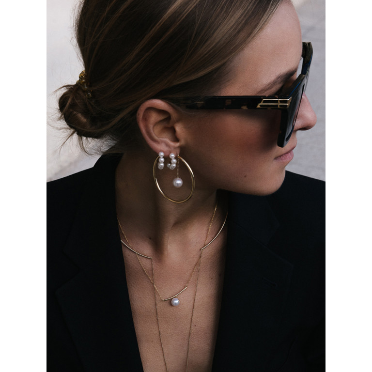 Yana Nesper Open Mind parel oorhangers geelgoud - OM23 - #4 Yana Nesper Open Mind parel oorhangers geelgoud - OM23 - #4