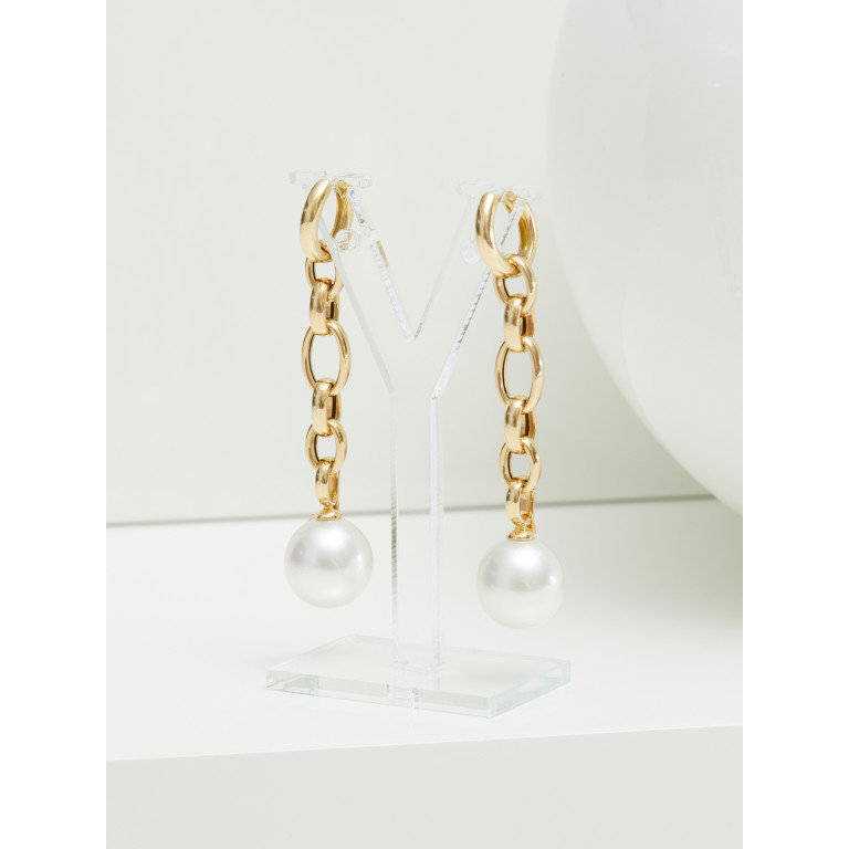 Yana Nesper Balthasar parel oorhangers geelgoud - BA12 - #2 Yana Nesper Balthasar parel oorhangers geelgoud - BA12 - #2