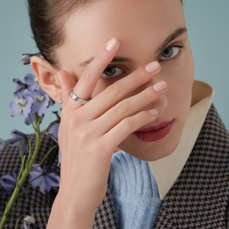 Roberto Coin Love in Verona ring witgoud met diamant - ADR888RI2013 - #5 Roberto Coin Love in Verona ring witgoud met diamant - ADR888RI2013 - #5