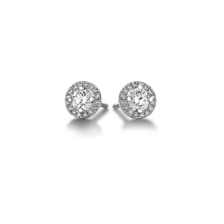 witgoud oorknoppen met diamant SC Highlights Diamonds - #3 witgoud oorknoppen met diamant SC Highlights Diamonds - #3