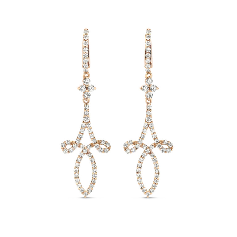 roodgoud oorhangers met diamant SC Highlights Diamonds - #2 roodgoud oorhangers met diamant SC Highlights Diamonds - #2