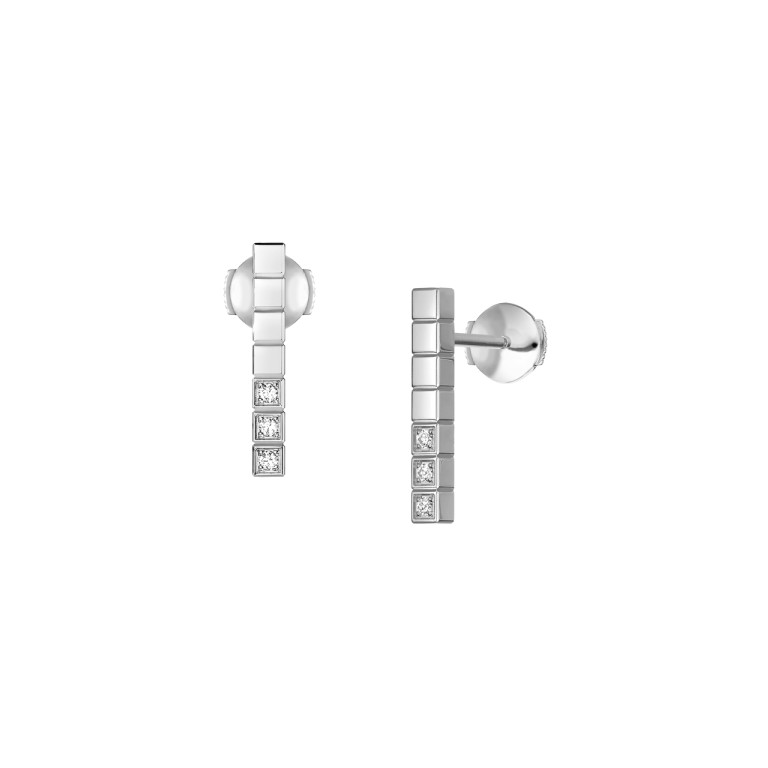Chopard Ice Cube Mini oorknoppen witgoud met diamant - 837702-1002 - #2 Chopard Ice Cube Mini oorknoppen witgoud met diamant - 837702-1002 - #2