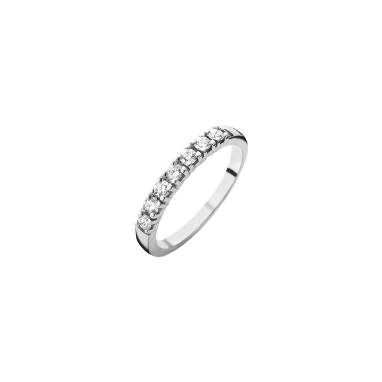 witgoud alliance ring met diamant Schaap en Citroen Diamonds - #2 witgoud alliance ring met diamant Schaap en Citroen Diamonds - #2