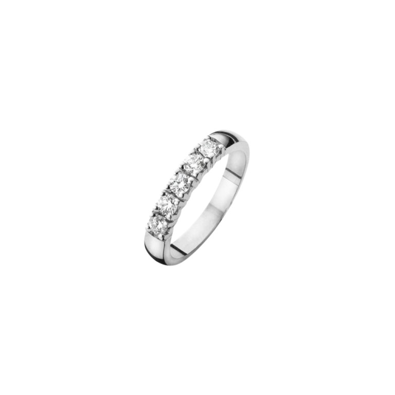 witgoud alliance ring met diamant Schaap en Citroen Diamonds - #2 witgoud alliance ring met diamant Schaap en Citroen Diamonds - #2