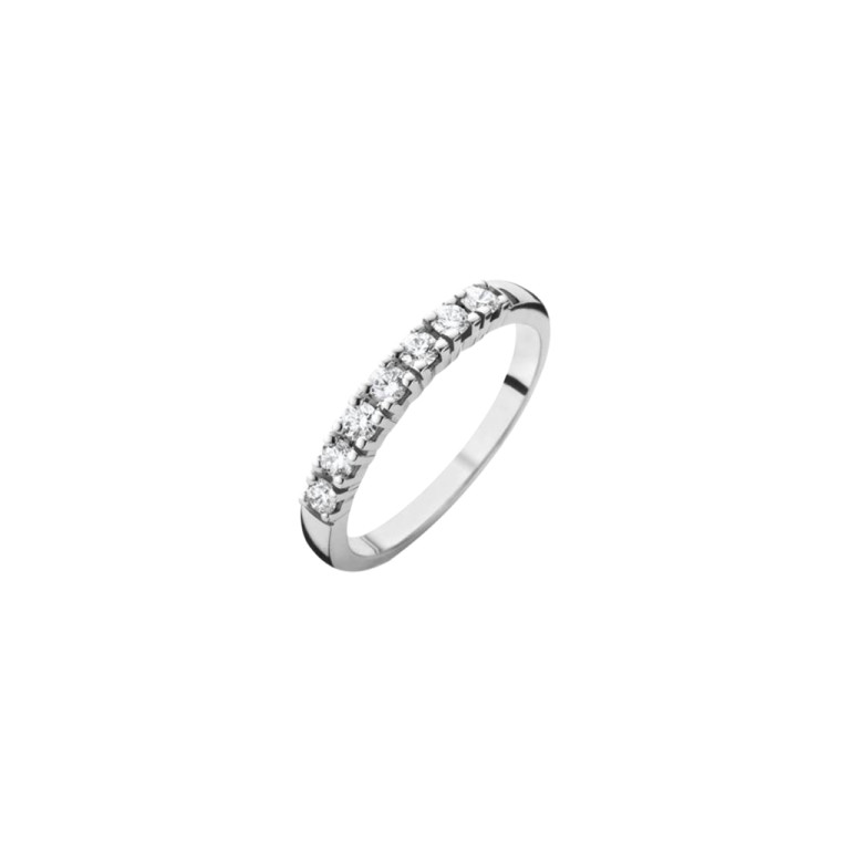 witgoud alliance ring met diamant Schaap en Citroen Diamonds - #2 witgoud alliance ring met diamant Schaap en Citroen Diamonds - #2
